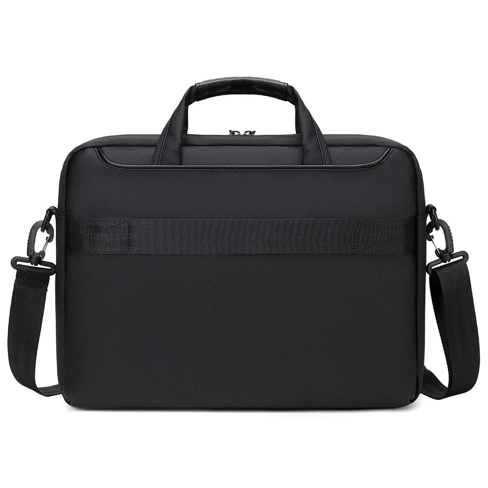 COOLBELL CB-2128 15.6 Inch Laptop Bag Single Shoulder Messenger Bag Shockproof Waterproof Business Briefcase - Black - 3