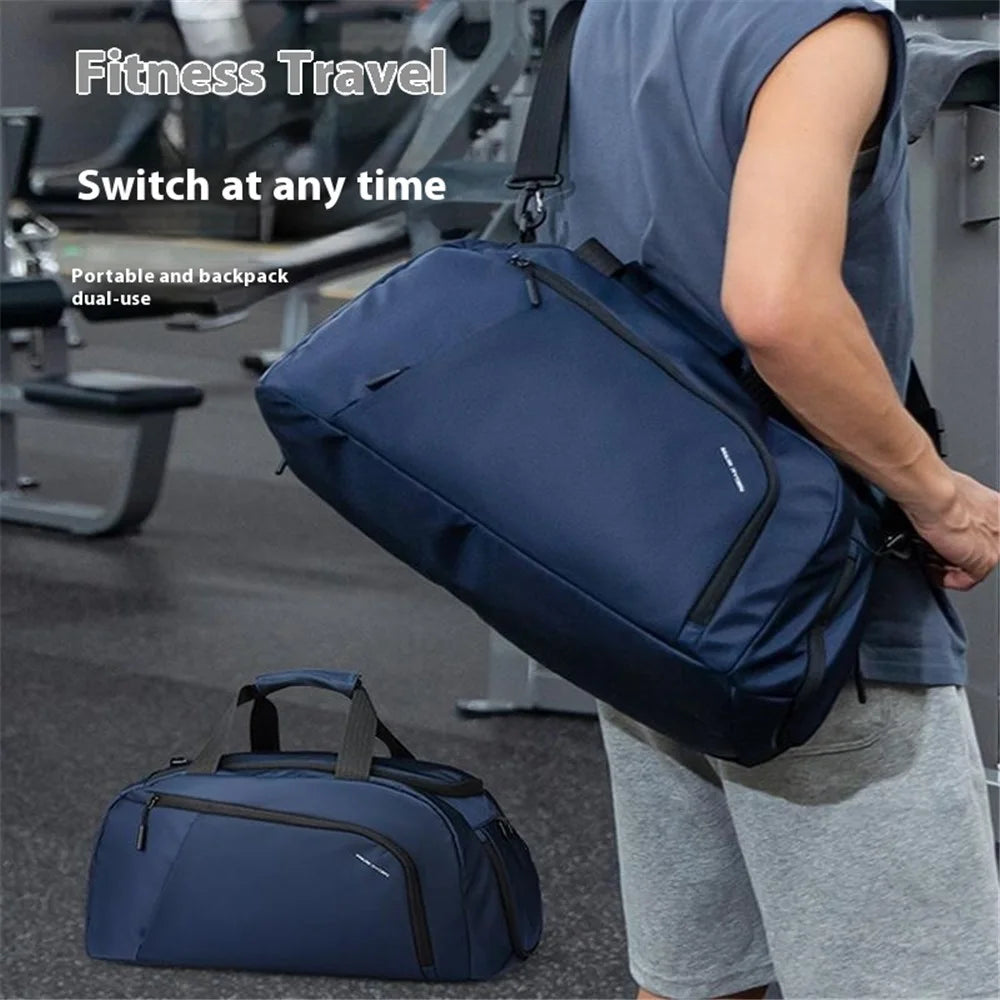 MARK RYDEN MR5226 30L Large Capacity Gym Bag Duffel Bag with Shoulder Strap for Sports / Travel - Black - 7