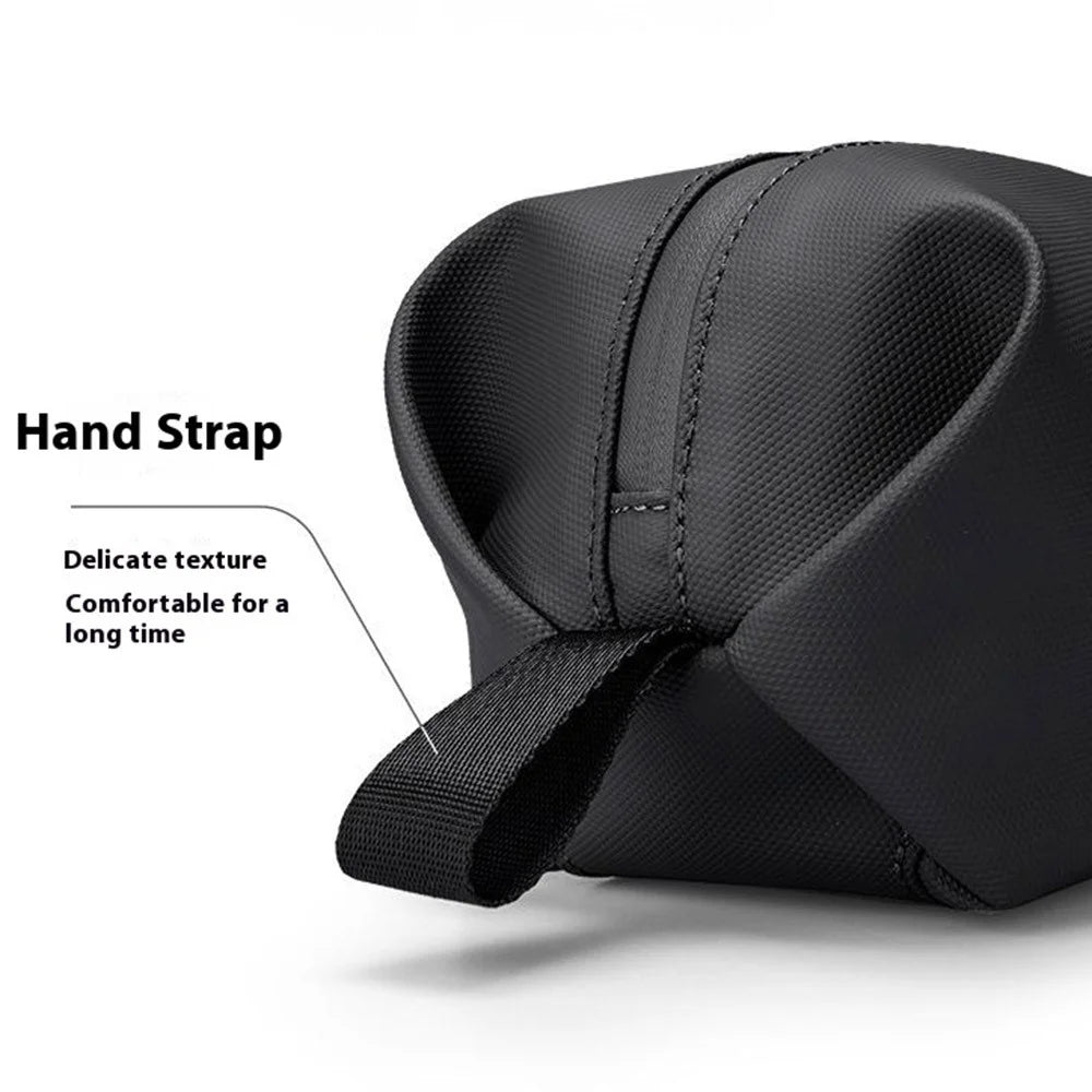 MARK RYDEN MR35 Business Travel Toiletry Bag Portable PU Men Cosmetics Storage Bag - Black - 5