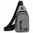 Dual Layer Casual Business Chest Bag Crossbody Shoulder Pack for Men Waterproof Outdoor Messenger Bag - Grey - 1