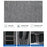 Dual Layer Casual Business Chest Bag Crossbody Shoulder Pack for Men Waterproof Outdoor Messenger Bag - Grey - 3