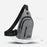 Dual Layer Casual Business Chest Bag Crossbody Shoulder Pack for Men Waterproof Outdoor Messenger Bag - Grey - 5