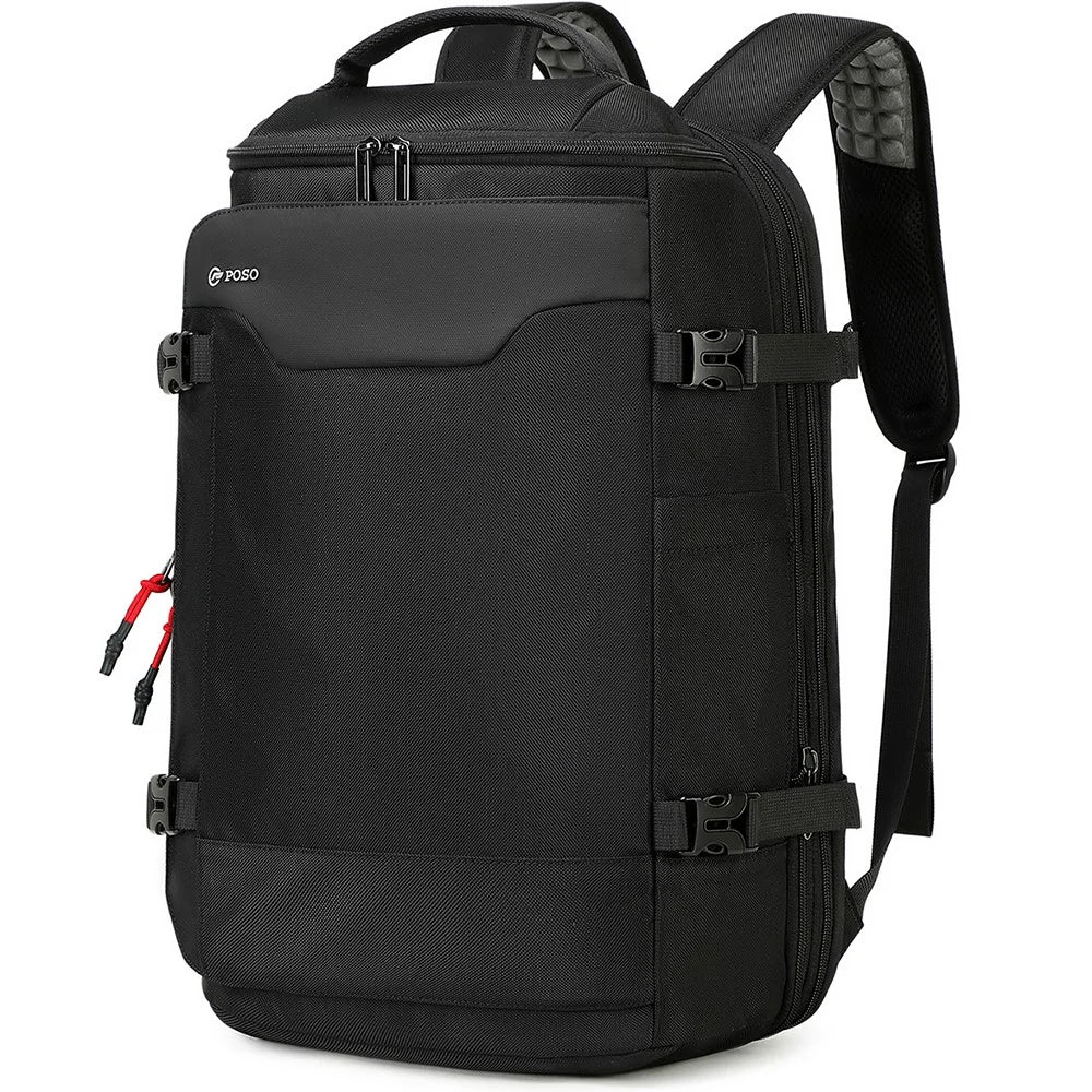 POSO 676 Expandable Compression Travel Backpack 17.3 Inch Laptop Bag with Vacuum Pump (Without Light) - 1