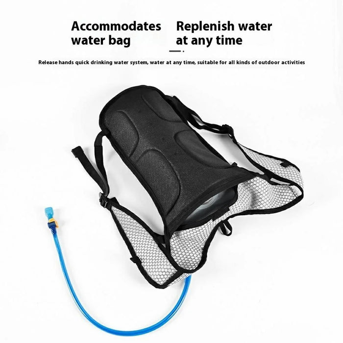 ESLNF Outdoor Sports Hydration Backpack Oxford Fabric Water Bladder Carrier for Hiking Cycling (Without Hydration Bladder) - 4