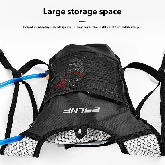 ESLNF Outdoor Sports Hydration Backpack Oxford Fabric Water Bladder Carrier for Hiking Cycling (Without Hydration Bladder) - 5