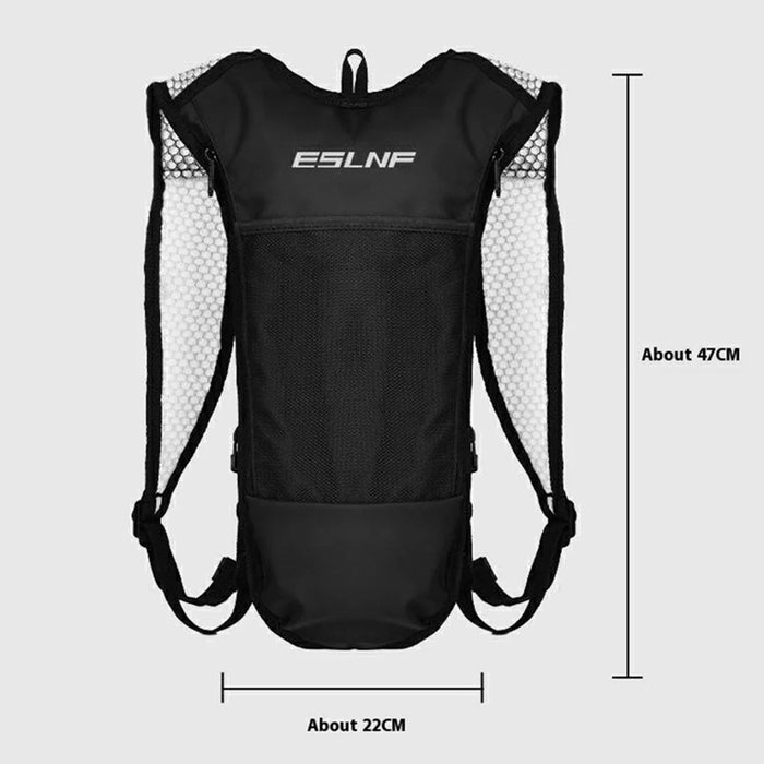 ESLNF Outdoor Sports Hydration Backpack Oxford Fabric Water Bladder Carrier for Hiking Cycling (Without Hydration Bladder) - 6