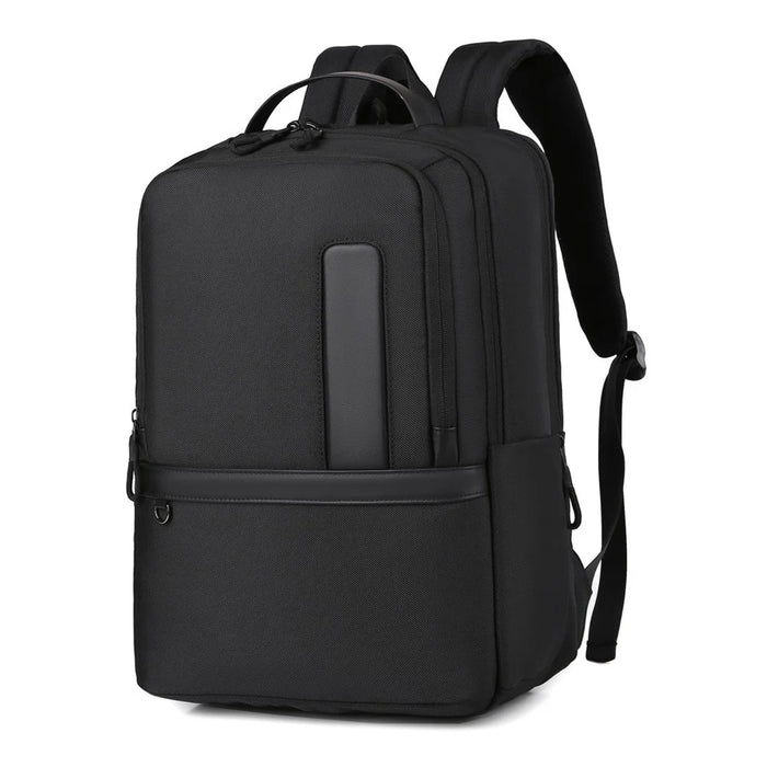 B727 Waterproof Oxford Fabric Laptop Backpack Large Capacity Business Travel Shoulder Bag for Men - Black - 1