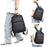 B725 Oxford Fabric Waterproof Travel Laptop Shoulder Bag for 16 Inch Notebook Backpack for Business Men - Black - 6