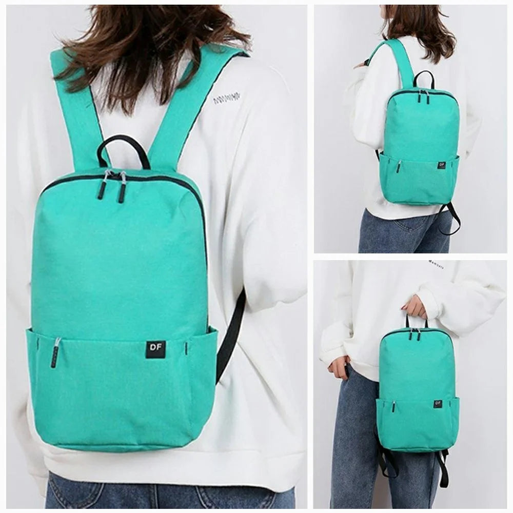 SOLDIER BLADE 8724 Stylish 19 Inch Dual Shoulder Bag Ultralight Waterproof Oxford Fabric Backpack - Blue - 4
