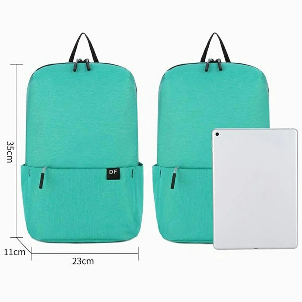 SOLDIER BLADE 8724 Stylish 19 Inch Dual Shoulder Bag Ultralight Waterproof Oxford Fabric Backpack - Blue - 6