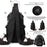 WEPOWER 8105 Men Chest Bag Multifunctional Convertible Nylon Backpack Crossbody Bag - Black - 4