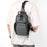 WEPOWER 999-15 Men Chest Bag Casual Commuting Nylon Crossbody Sling Pack Backpack - Grey - 2