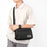 WEPOWER 8102 Men Crossbody Bag Multi Layer Waterproof Nylon Casual Travel Messenger Bag - Black - 5
