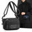 WEPOWER 1863 Outdoor Sports Waist Bag for Men Waterproof Multifunctional Crossbody Pack with Quick Release Buckle - Black - 2
