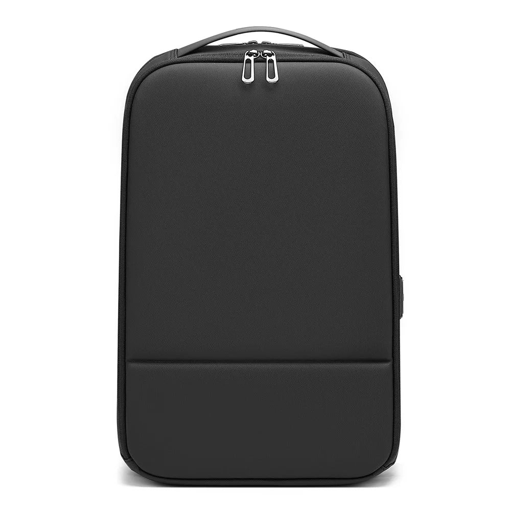 6643 16 Inch Laptop Backpack Expandable Travel Shoulder Bag with USB + Type C Charging Ports - Black - 3