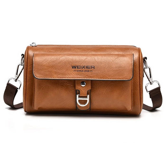 WEIXIER D895 Fashion Crossbody Bag for Men Shoulder Sling Pack Casual Daypack - Brown - 1