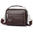 WEIXIER D894 Men Crossbody Bag Multifunctional PU Leather Single Shoulder Messenger Bag - Dark Brown - 1