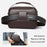 WEIXIER D894 Men Crossbody Bag Multifunctional PU Leather Single Shoulder Messenger Bag - Dark Brown - 3