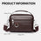 WEIXIER D894 Men Crossbody Bag Multifunctional PU Leather Single Shoulder Messenger Bag - Dark Brown - 6