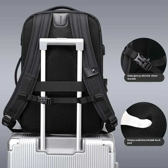 COOLBELL CB-8310 Students Travel Backpack Large Capacity Anti Theft Expandable Laptop Bag - 7