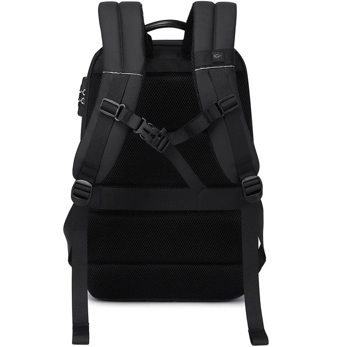 COOLBELL CB-8311 Anti Theft Backpack for 15.6 Inch Laptop Waterproof Large Capacity Travel Shoulder Bag - Black - 4