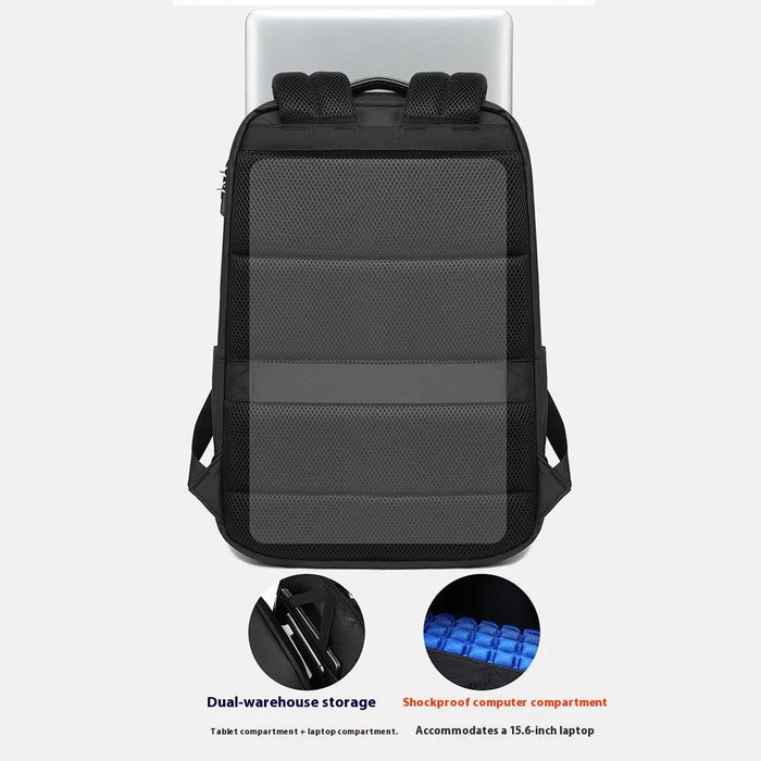 COOLBELL CB-8311 Anti Theft Backpack for 15.6 Inch Laptop Waterproof Large Capacity Travel Shoulder Bag - Black - 7