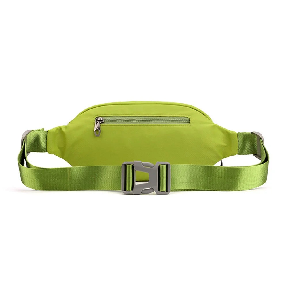 TOUGH SLHS Outdoor Sports Waist Bag Waterproof Nylon Chest Crossbody Bag Cycling Fanny Pack - Green - 3
