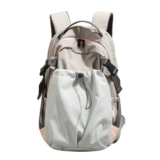 Fashion Nylon Backpack Large Capacity Lightweight Daypack for Short Trips / Travel - Khaki - 1