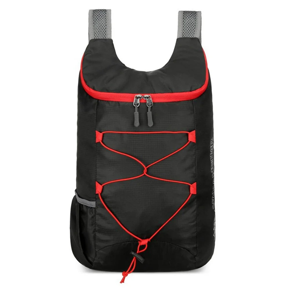 VANAHEIMR 608 Outdoor Foldable Backpack for Hiking Travel Waterproof Nylon Lightweight Daypack with Storage Bag - Black - 1
