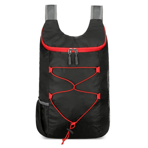 VANAHEIMR 608 Outdoor Foldable Backpack for Hiking Travel Waterproof Nylon Lightweight Daypack with Storage Bag - Black - 1