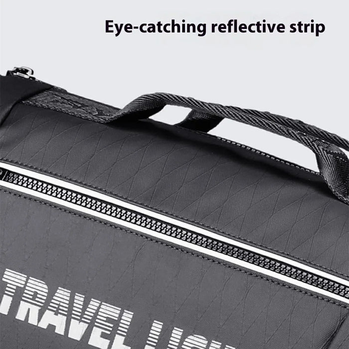 MARK RYDEN MR305 Men Fitness Bag Oxford Fabric Short Trip Travel Crossbody Bag with Shoe Compartment - 4