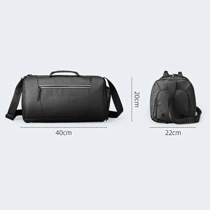 MARK RYDEN MR305 Men Fitness Bag Oxford Fabric Short Trip Travel Crossbody Bag with Shoe Compartment - 6
