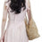 Hollow Woven Tote Bag Women Large Capacity Single Shoulder Handbag for Beach Travel - White - 5
