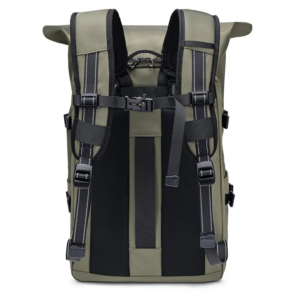 EURCOOL 639 Oxford Cloth Travel Backpack Men Large Capacity Business Casual 17 Inch Laptop Bag - 2