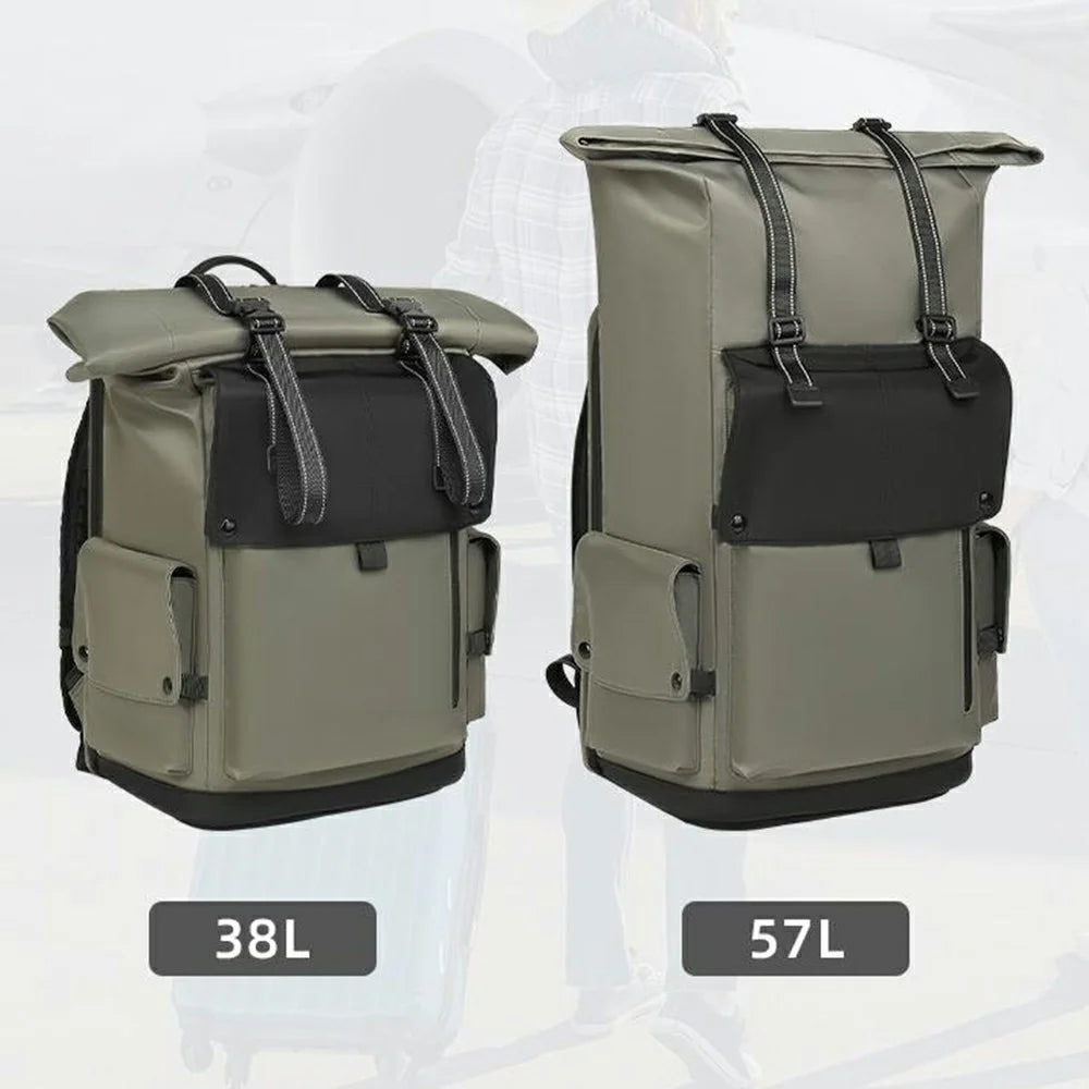 EURCOOL 639 Oxford Cloth Travel Backpack Men Large Capacity Business Casual 17 Inch Laptop Bag - 6