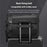 EURCOOL 6660 Men Business Travel Laptop Backpack Large Capacity Roll Top PVC Dual Shoulder Bag - 4