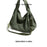 NL1014 Waffle Grid Nylon Tote Bag Large Capacity Single Shoulder Crossbody Bag - Green - 7