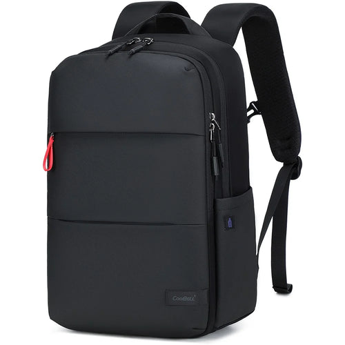 COOLBELL CB-8312 19L Travel Double Shoulder Bag Waterproof Backpack for 15.6 Inch Laptop - Black - 1