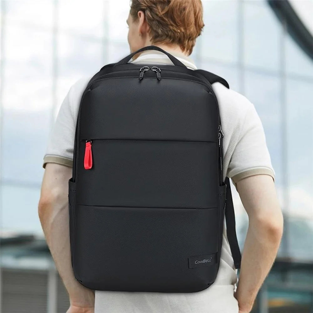 COOLBELL CB-8312 19L Travel Double Shoulder Bag Waterproof Backpack for 15.6 Inch Laptop - Black - 6