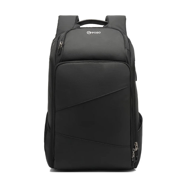 POSO PS-655 17 Inch Laptop Business Backpack Men Travel Short Trip Backpack with USB Port - 1