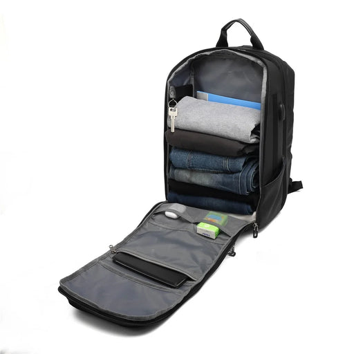 POSO PS-655 17 Inch Laptop Business Backpack Men Travel Short Trip Backpack with USB Port - 2