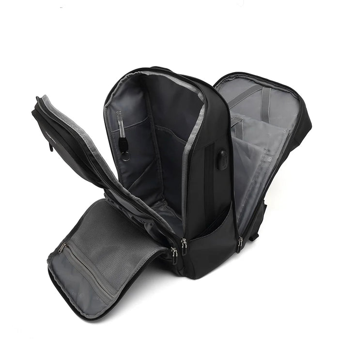 POSO PS-655 17 Inch Laptop Business Backpack Men Travel Short Trip Backpack with USB Port - 5