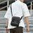 WEIXIER D838 Men Crossbody Bag Stylish Single Shoulder Bag Waterproof Messenger Bag - Black - 2