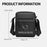 WEIXIER D838 Men Crossbody Bag Stylish Single Shoulder Bag Waterproof Messenger Bag - Black - 7
