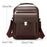 WEIXIER D836 For Men Crossbody Messenger Bag Waterproof PU Leather Shoulder Bag with Tote Handle - Brown - 6