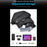 WEIXIER D897 Stylish Men Chest Bag PU Leather Waterproof Crossbody Bag for Daily Travel - Black - 5