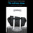 WEIXIER D897 Stylish Men Chest Bag PU Leather Waterproof Crossbody Bag for Daily Travel - Black - 6