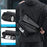WEIXIER D897 Stylish Men Chest Bag PU Leather Waterproof Crossbody Bag for Daily Travel - Black - 7