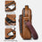 WEIXIER D844 Leather Messenger Bag Sling Crossbody Shoulder Pouch for Men Travel Work - Black - 5
