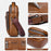 WEIXIER D844 Leather Messenger Bag Sling Crossbody Shoulder Pouch for Men Travel Work - Black - 6